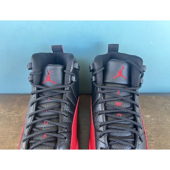 Nike Air Jordan 12 Retro GS “Flu Game” Size 5.5Y/Women's Size 7 153265-002 - Picture 8 of 11